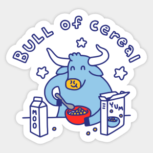 Bull of Cereal Sticker